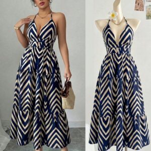Vestido amplio de escote en V