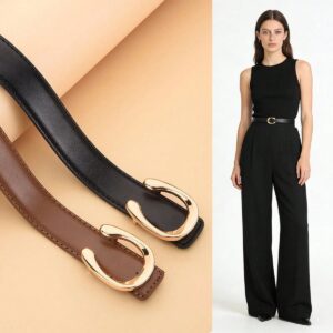 Cinturón de hebilla dorada