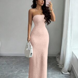 Vestido tope largo y ajustado