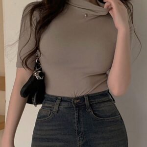 Camiseta ajustada de mangas 3/4