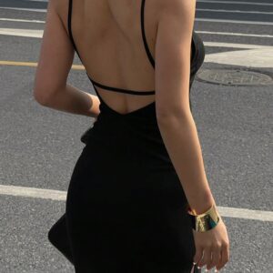 Vestido ajustado de espalda descubierta